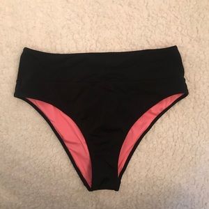 PINK Swim Bottoms with Ruched Detail